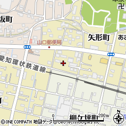 愛知県瀬戸市矢形町22周辺の地図