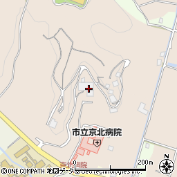 京都府京都市右京区京北下中町鳥谷周辺の地図