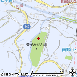 矢子みかん園周辺の地図