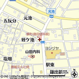 愛知県愛西市勝幡町矢田759-3周辺の地図