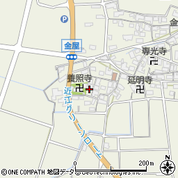 滋賀県犬上郡甲良町金屋745周辺の地図