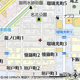 愛知県名古屋市北区龍ノ口町2丁目7周辺の地図