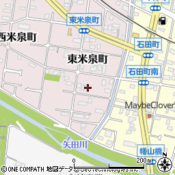 愛知県瀬戸市東米泉町周辺の地図