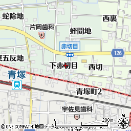 愛知県あま市蜂須賀下赤切目753周辺の地図