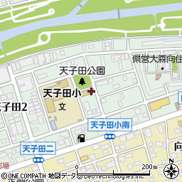 名古屋市天子田保育園周辺の地図