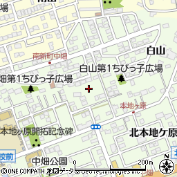 愛知県尾張旭市南新町周辺の地図
