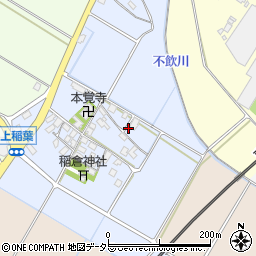 滋賀県彦根市上稲葉町周辺の地図