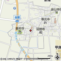 滋賀県犬上郡甲良町金屋766周辺の地図