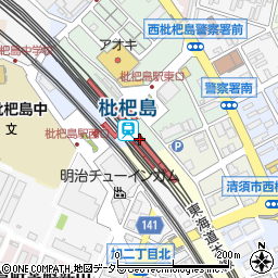 枇杷島駅周辺の地図