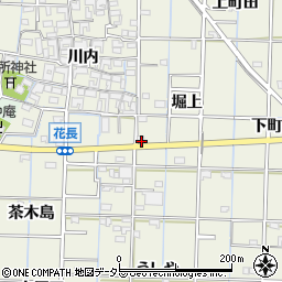 愛知県あま市花長堀上周辺の地図