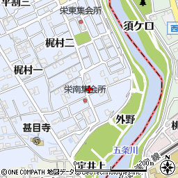 愛知県あま市西今宿梶村三22周辺の地図