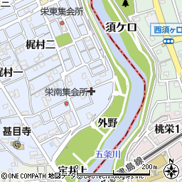 愛知県あま市西今宿梶村三59-2周辺の地図