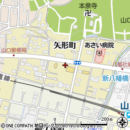 愛知県瀬戸市矢形町周辺の地図