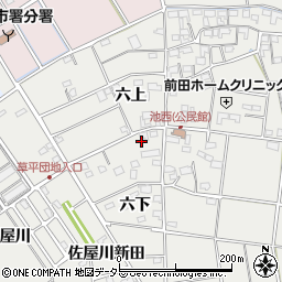 愛知県愛西市草平町六下56周辺の地図