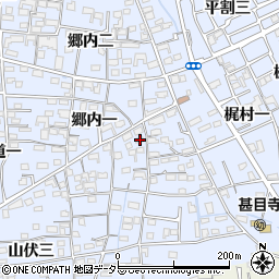 愛知県あま市西今宿郷内一21周辺の地図