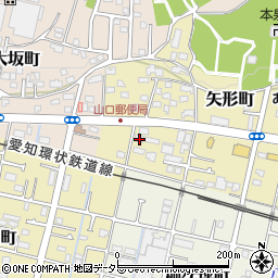 愛知県瀬戸市矢形町23周辺の地図