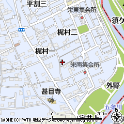 愛知県あま市西今宿梶村三33周辺の地図