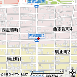 愛知県名古屋市北区西志賀町3丁目20周辺の地図