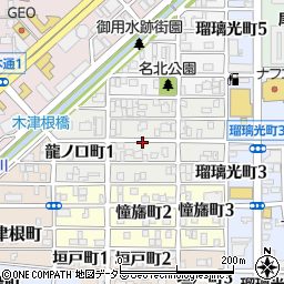愛知県名古屋市北区龍ノ口町2丁目周辺の地図