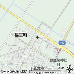 滋賀県東近江市福堂町3486-1周辺の地図