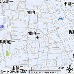 愛知県あま市西今宿郷内一周辺の地図