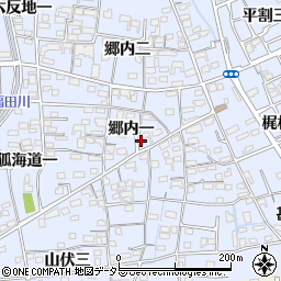 愛知県あま市西今宿（郷内一）周辺の地図