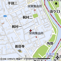 愛知県あま市西今宿梶村三34-2周辺の地図