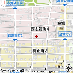 愛知県名古屋市北区西志賀町4丁目16周辺の地図