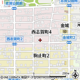 愛知県名古屋市北区西志賀町4丁目14周辺の地図