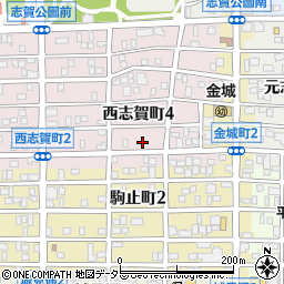 愛知県名古屋市北区西志賀町4丁目12周辺の地図