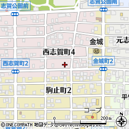愛知県名古屋市北区西志賀町4丁目10周辺の地図
