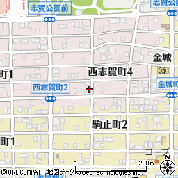 愛知県名古屋市北区西志賀町3丁目10周辺の地図