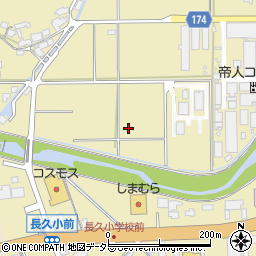 島根県大田市長久町長久周辺の地図