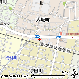 愛知県瀬戸市大坂町165-3周辺の地図
