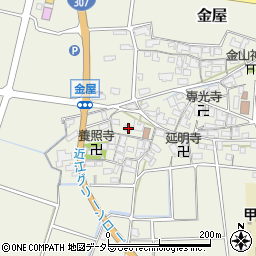 滋賀県犬上郡甲良町金屋758周辺の地図