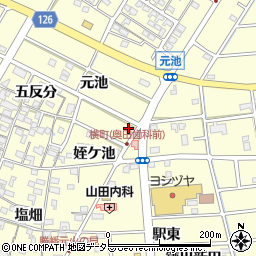 愛知県愛西市勝幡町元池68周辺の地図