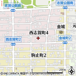 愛知県名古屋市北区西志賀町4丁目23周辺の地図