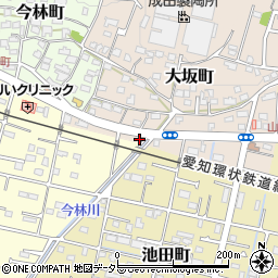 愛知県瀬戸市大坂町156周辺の地図