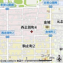 愛知県名古屋市北区西志賀町4丁目26周辺の地図