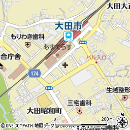 大田市駅前郵便局 ＡＴＭ周辺の地図