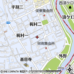 愛知県あま市西今宿梶村三31周辺の地図