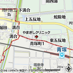 愛知県あま市蜂須賀下五反地533周辺の地図
