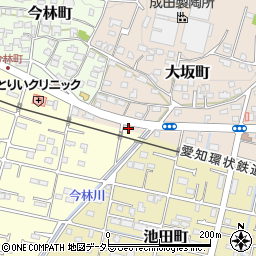 愛知県瀬戸市大坂町154周辺の地図
