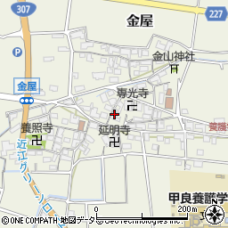 滋賀県犬上郡甲良町金屋789周辺の地図