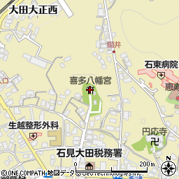 喜多八幡宮周辺の地図