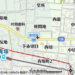 愛知県あま市蜂須賀蛭間地周辺の地図