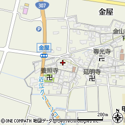滋賀県犬上郡甲良町金屋756周辺の地図