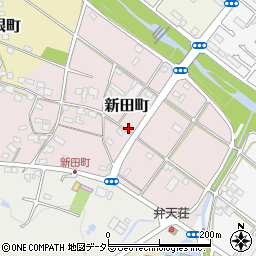 愛知県瀬戸市新田町周辺の地図