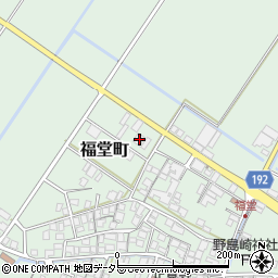 滋賀県東近江市福堂町1401-1周辺の地図