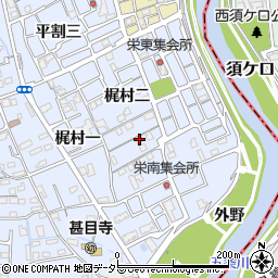 愛知県あま市西今宿梶村三30周辺の地図